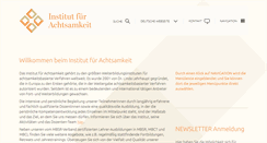 Desktop Screenshot of institut-fuer-achtsamkeit.de