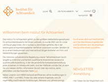 Tablet Screenshot of institut-fuer-achtsamkeit.de